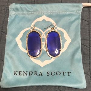 Kendra Scott Danielle Earrings- in Cobalt Blue